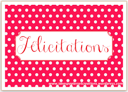 Misez sur printoclock pour imprimer des cartes de visites professionnelles. Carte De Felicitations Rouge A Pois Blancs Idees Papiers Et Creations