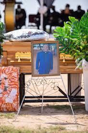 The mortal remains of the late...