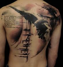Freiheit Freedom Crow Tattoo Back Tattoos For Guys Tattoos For Guys Crow Tattoo