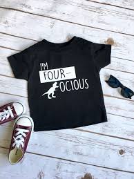 Birthday Shirt Ideas For 5 Year Old Boy Fourocious Shirt Four Year Old Four Year Old Birthday Etsy Dinosaur Birthday Birthday Shirts 4 Year Old Boy Birthday