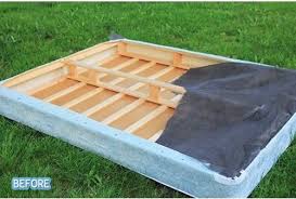 Never Thought Of Using The Wood From An Old Box Spring Spring Diy Box Spring Bed Renter Hacks