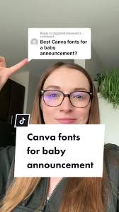Replying to @SophieKrakowski Canva font pairing inspiration for a baby  announcement or invite 👶🏻 #canva #canvafonts #canvafontcombos  #canvafontcombinations #canvafontpairings #canvafontpairs ...