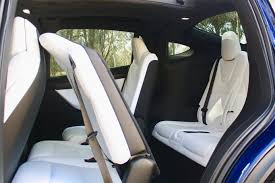 A stark and nearly buttonless interior design is classic tesla. Tesla Model X 2018 Review 75d Carsguide