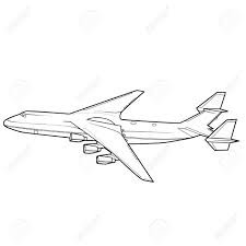 Supercoloring.com is a super fun for all ages: Airplane Sketch Coloring Isolated Object On White Background Vector Illustration Eps Royalty Free Cliparts Vectors And Stock Illustration Image 151938636