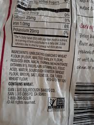 With this article, explore the nutritional facts, values and calories of barley. Sourdough Sliced Bread Sourdough