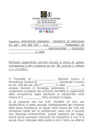 Studio Legale Buonomo Diritto Previdenziale Ed Assistenziale Facsimile Richiesta Corresponsione Compensi Di Cau Compensato Studio Lettera