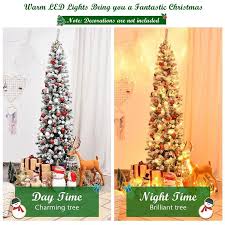 Use the foot pedal to choose Festive 7 5ft Pencil Christmas Tree 7 5ft Slim Christmas Tree Prelit Bay Slays