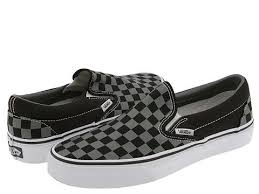 Black And White Checkered Vans Saw This On Zappos Mobile Vans Slip On Black Vans Slip On Slip On Sneakers