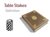 Table Stakes Definition Poker