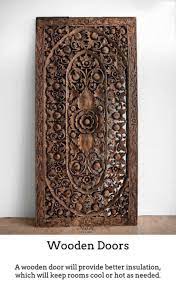 Wooden Doors Timber Doors Are Fantastic If You Live In A Period Home Or Property Or Simply Just Would Carved Wood Wall Art Wood Doors Interior Balinese Decor