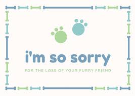 Free, printable, customizable pet sympathy card templates | Canva