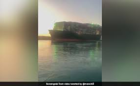 The suez canal authority (sca) said it had lost the ability to steer amid high winds and a dust storm. Mtppxhtcn3u8tm