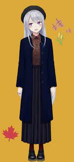 樋口楓 秋服 にじさんじ 漫画の女の子 アニメイラスト カワイイアニメ