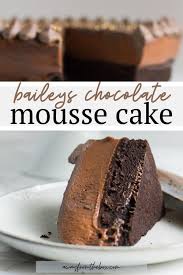 Baileys Chocolate Mousse Cake Celebrating Our Blogiversary Recipe Chocolate Mousse Cake Savoury Cake Mousse Cake Recipe