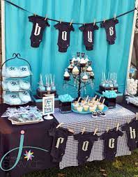 Decoracion Baby Shower 57 Fotos E Ideas Para La Fiesta Twin Boys Baby Shower Boy Baby Shower Themes Baby Shower Themes