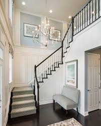 Interior Design On Instagram Loving This Foyer This Gorgeous Chandelier Designed By The Immensely Talented James Thomas For Home Foyer Paint Colors House