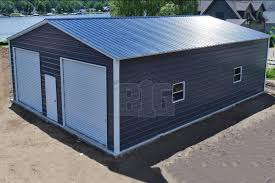 The All American Metal Pre Fab Garage 30x40x11 Big Buildings Direct Metal Garage Buildings Metal Garages Building A Garage