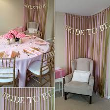Decorate A Corner For The Bride To Be For Opening Presents It Makes For Beautiful Pictures Pink Bridal Shower Gold Bridal Showers Bridal Shower Brunch