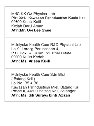 Bhd lot 9, lorong perusahaan 4 p.o box 52, kawasan perindustrian kulim 09000 kulim, kedah malaysia. Ddd