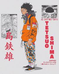 Hypebeast Art On Instagram Vangoathe Fuses Streetwear With Anime Characters In Minimalist Illustrations Akira Anime Akira Cyberpunk Art