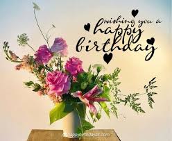 Happy birthday message with flowers. Soothing Happy Birthday Images With Flowers And Roses