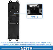Unique Bargains Power Window Switch No.31453265 Front Left Driver Side  Window Control Switch for Volvo S60 V60 XC60 Black