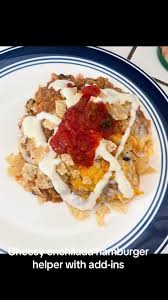 Easy dinner tonight and change of dinner plans as my other meat was not  defrosted..I made two boxes of cheesy enchilada hamburger helper. This one  is good. It would be good with many different ...