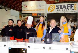 We find mostly raw materials from umbria plus the best products of the sea and of the world. Everyone At The Table With Vissani At Sigep Staff Ice System
