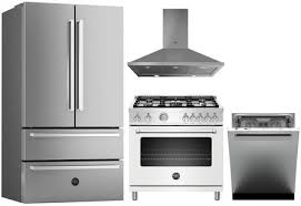 Get free shipping on qualified 36 inch wide refrigerators or buy online pick up in store today in the appliances department. Bertazzoni 4 Piece Kitchen Appliances Package With Ref36x 36 Inch French Door Refrigerator Mast365gasbie 36 Inch Gas Range Kch36xv 36 Inch Wall Mount Convertible Hood And Dw24xv 24 Inch Built In Fully