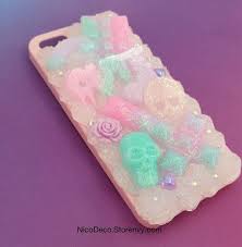 Pastel Goth Kawaii Decora Decoden Phone Case For Iphone 5 5s Candy Phone Cases Decoden Phone Case Cute Phone Cases