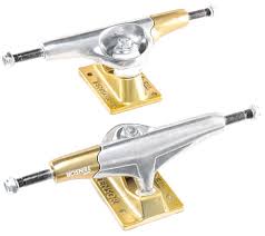 Tensor New Primo Raw Gold Aluminum Skateboard Trucks 5 25