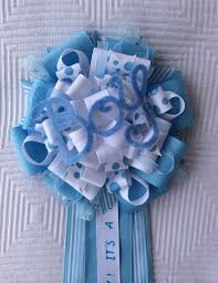Boy Baby Shower Corsage It S A Boy Blue Etsy Baby Shower Corsage Baby Boy Shower Baby Shower