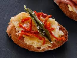 It's best served on top of toasted garlic bread slices and eaten fresh! Garlic Sun Dried Tomato Bruschetta Recipe Food Network Kitchen Food Network