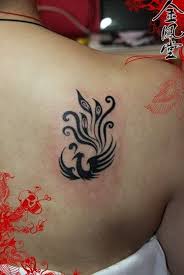 图腾凤凰纹身图案 女人纹身 tribal tattoos tattoos golden phoenix