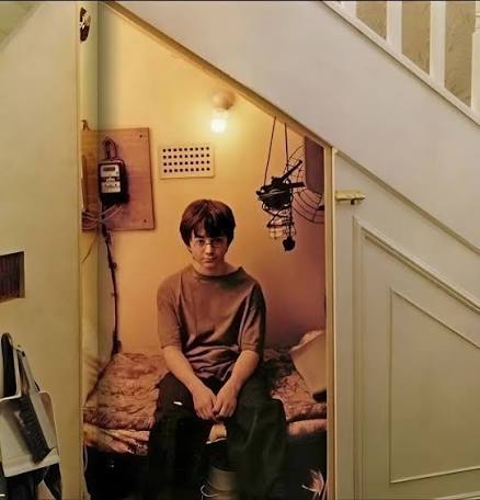 The cupboard under the stairs from Harry Potter.