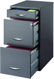 In the most simple context, it is an enclosure for drawers in which items are stored. Amazon Com Space Solutions 3 Drawer File Cabinet With Pencil Drawer Charcoal Office Products