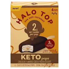 Halo Top Keto Sea Salt Caramel Ice Cream Pops 4 Ct 2 65 Fl Oz Pick N Save