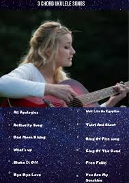 Check out orangewood's ukulele's here: 3 Chord Ukulele Songs Easy 25 Beginner Songs Ukuleles Review