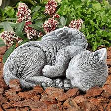 Pet memorial stones, pet headstones, pet grave markers and pet tombstones can be made of engraved rock, engraved granite, bluestone, flagstone or marble with a beautiful passage and our. Amazon Com Pure Garden 50 Lg1101 Memorial Statue Sleeping Angel Cat Remembrance Keepsake Sculpture Grave Marker Stone Figurine To Honor A Cherished Pet Garden Outdoor