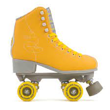 Roller skates are shoes, or bindings that fit onto shoes, that are worn to enable the wearer to roll along on wheels. Rio Roller Signature Yellow Quad Skates Sizes 35 5 42eu Proskaters Place