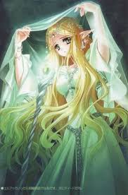 The Girl In The Green Dress Anime Elf Anime Princess Anime