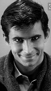 Anthony Perkins as Norman Bates in iconic closing scene of Alfred  Hitchcock's Psycho (1960).