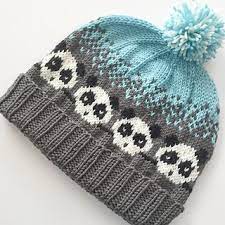 Pandamonium Is A Hat Knit In The Round From The Bottom Up The Hat Starts With A 2x2 Rib A Colorwork Knitting Patterns Colorwork Knitting Hat Knitting Patterns