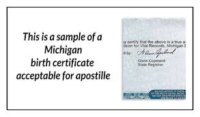 This process varies depending on the situation surrounding. This Is A Sample Of A Michigan Birth Certificate Acceptable For Apostille State Of Michigan Birth Certificate Vital Records