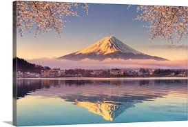 Japan Yamanashi Prefecture Kawaguchi Ko Lake And Mt Fuji Wall Art Canvas Prints Framed Prints Wall Peels Great Big Canvas