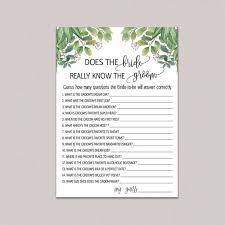 Plan well in advance, so you will not get too stressed and can help either your son or daughter with the wedding preparations. How Well Does The Bride Know The Groom Bride Groom Game Etsy