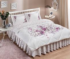 Tac Camila Lila Saten Cift Kisilik Uyku Seti Nevresim Takimlari Nevresim Yatak