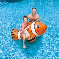 Blue Wave Clown Fish 67 Inflatable Ride On Pool Toy Walmart Com Pool Toys Swimming Pool Toys Pool Rafts