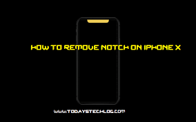 how to remove notch on iphone x
