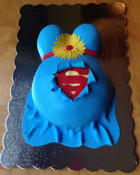 Superman Pregnant Belly Baby Shower Cake Superhero Baby Shower Superman Baby Shower Marvel Baby Shower